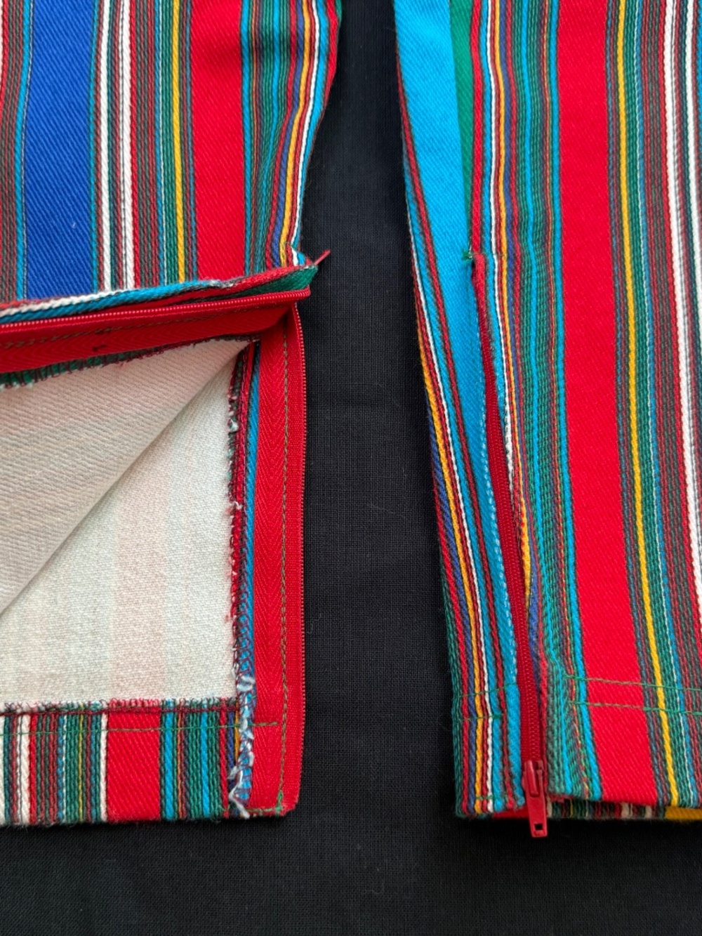 Gianni Versace Couture vintage striped multicolour jeans - Picture 6 of 10